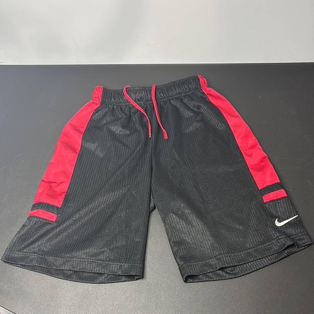 Nike - Athletic Shorts - Red and Black - Boys Youth Small